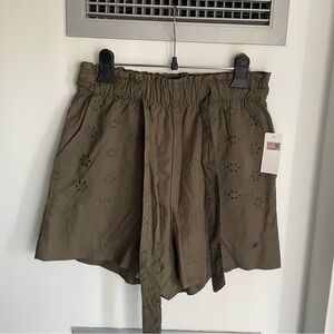 NWT MEXX Army Green Shorts with Eyelet Detail on Front